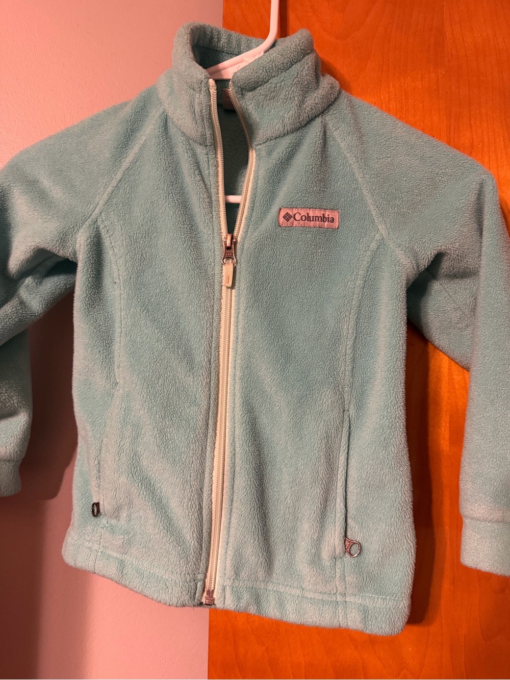 Columbia Kids Light Aqua Fleece Jacket - Full Zip